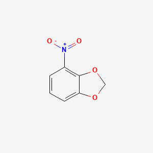 molecular formula C7H5NO4 B3056602 4-Nitrobenzo[d][1,3]dioxole CAS No. 72744-45-7