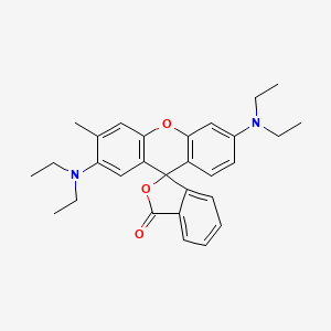 molecular formula C29H32N2O3 B3056611 Spiro[isobenzofuran-1(3H),9'-[9H]xanthen]-3-one, 2',6'-bis(diethylamino)-3'-methyl- CAS No. 72829-10-8