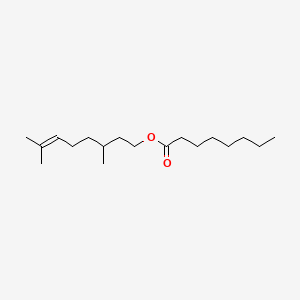 molecular formula C18H34O2 B3056622 Citronellyl octanoate CAS No. 72934-05-5