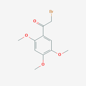molecular formula C11H13BrO4 B3056626 Ethanone, 2-bromo-1-(2,4,5-trimethoxyphenyl)- CAS No. 7298-46-6