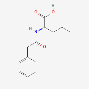 molecular formula C14H19NO3 B3056631 N-Phenylacetyl-L-leucine CAS No. 730-15-4