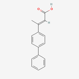 (E)-3-(4-phenylphenyl)but-2-enoic acid