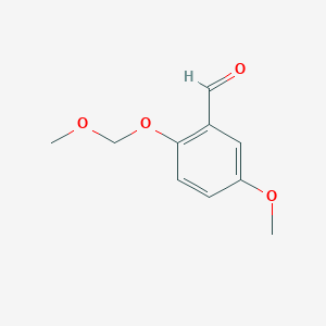 molecular formula C10H12O4 B3056664 5-甲氧基-2-(甲氧基甲氧基)苯甲醛 CAS No. 73220-20-9