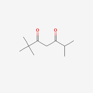 molecular formula C10H18O2 B3056677 2,2,6-Trimethylheptane-3,5-dione CAS No. 7333-23-5