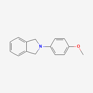molecular formula C15H15NO B3056681 2-(4-Methoxyphenyl)isoindoline CAS No. 73357-44-5