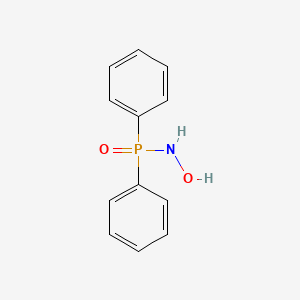molecular formula C12H12NO2P B3056693 N-hydroxy-P,P-diphenylphosphinic amide CAS No. 73452-52-5