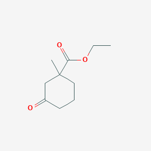 molecular formula C10H16O3 B3056710 Ethyl 1-methyl-3-oxocyclohexanecarboxylate CAS No. 7356-04-9