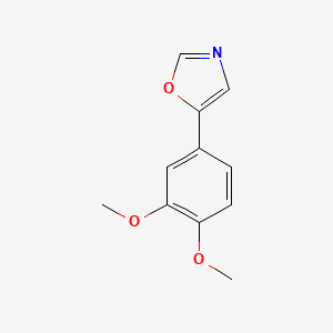 molecular formula C11H11NO3 B3056715 5-(3,4-Dimethoxyphenyl)oxazole CAS No. 73663-61-3