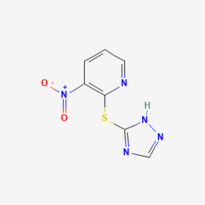 3-nitro-2-(1H-1,2,4-triazol-3-ylsulfanyl)pyridine