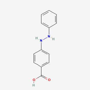 molecular formula C13H12N2O2 B3056761 4-(2-Phenylhydrazinyl)benzoic acid CAS No. 7400-25-1