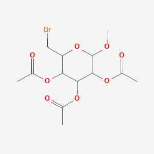 molecular formula C13H19BrO8 B3056775 METHYL-2,3,4-TRI-O-ACETYL-6-BROMO-6-DEOXY-ALPHA-D-GLUCOPYRANOSIDE CAS No. 7404-32-2