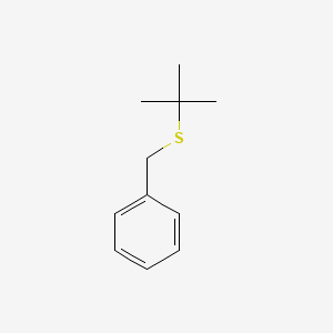 molecular formula C11H16S B3056784 Benzene, [[(1,1-dimethylethyl)thio]methyl]- CAS No. 7417-73-4