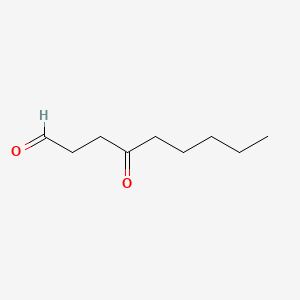 molecular formula C9H16O2 B3056802 4-Oxononanal CAS No. 74327-29-0