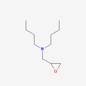 molecular formula C11H23NO B3056808 Oxiranemethanamine, N,N-dibutyl- CAS No. 7439-58-9