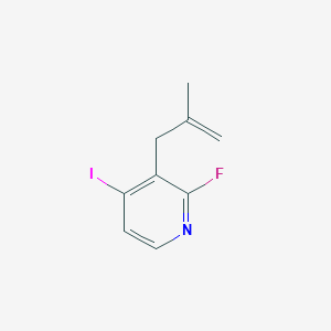 molecular formula C9H9FIN B3056813 2-Fluoro-4-iodo-3-(2-methylallyl)pyridine CAS No. 744257-62-3