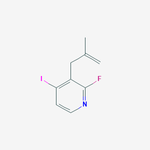 2-Fluoro-4-iodo-3-(2-methylallyl)pyridine