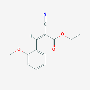 molecular formula C13H13NO3 B3056815 ethyl (2Z)-2-cyano-3-(2-methoxyphenyl)prop-2-enoate CAS No. 7443-24-5