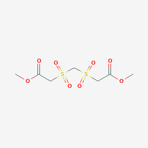 molecular formula C7H12O8S2 B3056847 Dimethyl 2,2'-(methylenedisulfonyl)diacetate CAS No. 74705-20-7