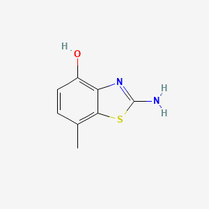 molecular formula C8H8N2OS B3056848 2-Amino-7-methyl-1,3-benzothiazol-4-ol CAS No. 7471-04-7