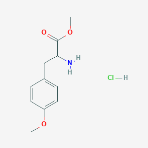 molecular formula C11H15NO3 B3056858 L-Tyrosine, O-methyl-, methyl ester, hydrochloride CAS No. 7479-01-8