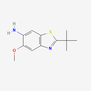 6-Benzothiazolamine, 2-(1,1-dimethylethyl)-5-methoxy-