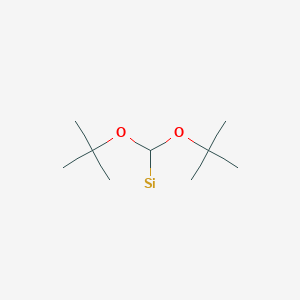 molecular formula C9H19O2Si B3056867 (Di-tert-butoxymethyl)silane CAS No. 7489-74-9