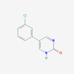 molecular formula C10H7ClN2O B3056875 5-(3-Chlorophenyl)pyrimidin-2-ol CAS No. 74963-17-0