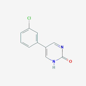 molecular formula C10H7ClN2O B3056875 5-(3-Chlorophenyl)pyrimidin-2(1H)-one CAS No. 74963-17-0