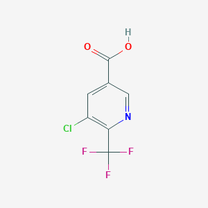 molecular formula C7H3ClF3NO2 B3056881 5-Chloro-6-(trifluoromethyl)nicotinic acid CAS No. 749875-05-6