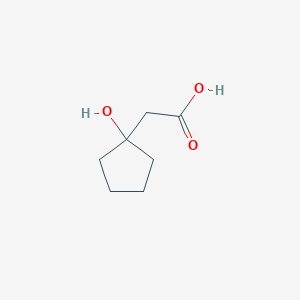 molecular formula C7H12O3 B3056882 2-(1-Hydroxycyclopentyl)acetic acid CAS No. 7499-04-9