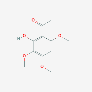 molecular formula C11H14O5 B3056897 1-(2-Hydroxy-3,4,6-trimethoxyphenyl)ethanone CAS No. 7507-98-4