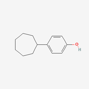 molecular formula C13H18O B3056905 Phenol, 4-cycloheptyl- CAS No. 75120-08-0