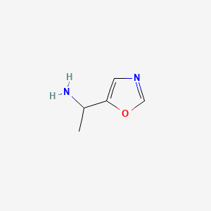 molecular formula C5H8N2O B3056907 1-(Oxazol-5-yl)ethanamine CAS No. 751470-40-3