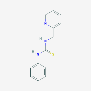 molecular formula C13H13N3S B3056909 1-Phenyl-3-(pyridin-2-ylmethyl)thiourea CAS No. 75160-54-2
