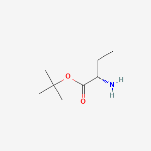 molecular formula C8H17NO2 B3056917 (S)-tert-Butyl 2-aminobutanoate CAS No. 75190-94-2