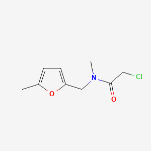 2-chloro-N-methyl-N-[(5-methylfuran-2-yl)methyl]acetamide