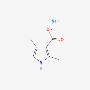 molecular formula C7H9NNaO2 B3056930 Sodium 2,4-dimethyl-1H-pyrrole-3-carboxylate CAS No. 75292-41-0