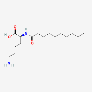 molecular formula C16H32N2O3 B3056940 N2-(1-Oxodecyl)-L-lysine CAS No. 75383-81-2