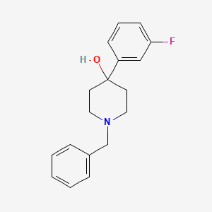molecular formula C18H20FNO B3056952 1-Benzyl-4-(3-fluorophenyl)piperidin-4-OL CAS No. 75527-39-8