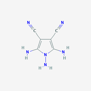 molecular formula C6H6N6 B3056963 1,2,5-Triaminopyrrole-3,4-dicarbonitrile CAS No. 75610-90-1