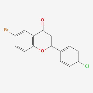 molecular formula C15H8BrClO2 B3056983 6-Bromo-4'-chloroflavone CAS No. 75767-99-6