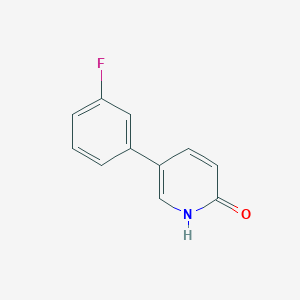 molecular formula C11H8FNO B3057019 5-(3-Fluorophenyl)pyridin-2-ol CAS No. 76053-44-6