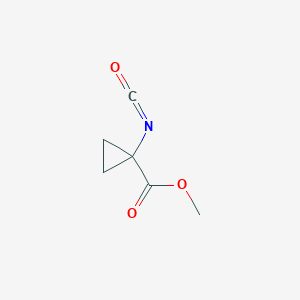 molecular formula C6H7NO3 B3057024 Methyl 1-isocyanatocyclopropane-1-carboxylate CAS No. 76126-48-2