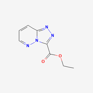 molecular formula C8H8N4O2 B3057035 Ethyl [1,2,4]triazolo[4,3-b]pyridazine-3-carboxylate CAS No. 76196-08-2