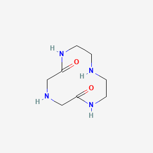 molecular formula C8H16N4O2 B3057037 1,4,7,10-Tetraazacyclododecane-2,6-dione CAS No. 76201-27-9