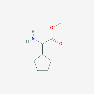 molecular formula C8H15NO2 B3057053 Methyl 2-amino-2-cyclopentylacetate CAS No. 763078-53-1