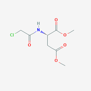 molecular formula C8H12ClNO5 B3057063 Dimethyl N-(chloroacetyl)-L-aspartate CAS No. 76385-50-7