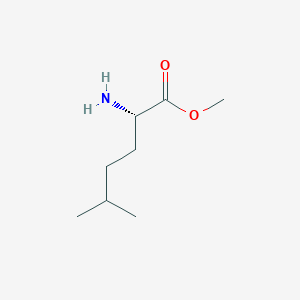 molecular formula C8H17NO2 B3057064 (S)-Methyl 2-amino-5-methylhexanoate CAS No. 763877-90-3