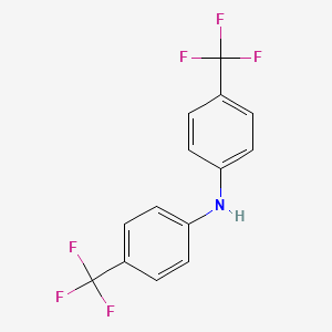 molecular formula C14H9F6N B3057065 4-(trifluoromethyl)-N-[4-(trifluoromethyl)phenyl]aniline CAS No. 7639-71-6