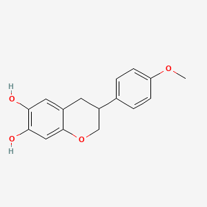 3,4-Dihydro-3-(4-methoxyphenyl)-2H-1-benzopyran-6,7-diol